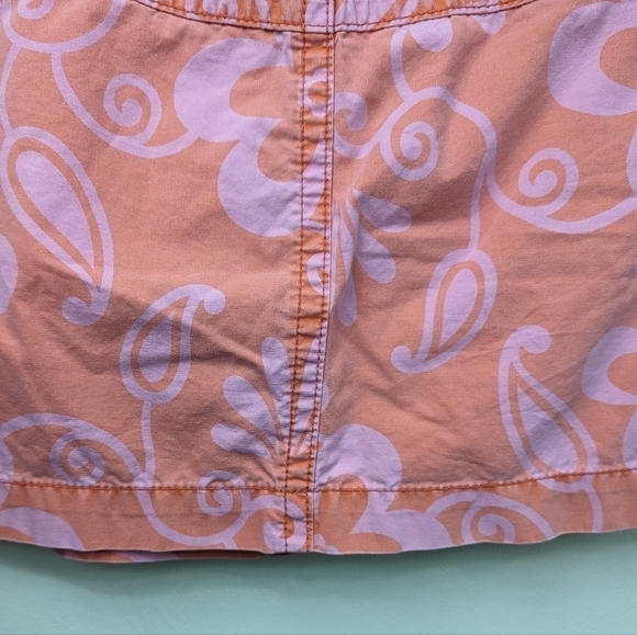 Gap Retro Hawaiian Floral Print Mini Skirt Sz 6 - Picture 8 of 11